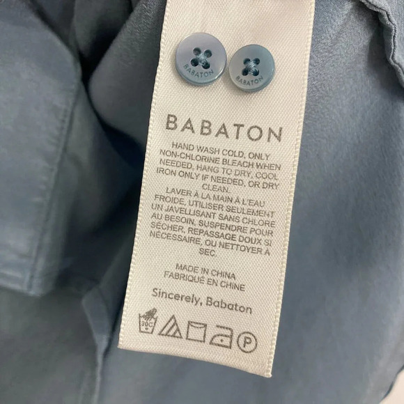 Babaton Blue Button Down Shirt - Picture 8 of 11